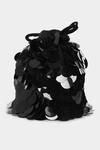 Buy_Aanchal Sayal_Black Sequin Cosmos Applique Work Bucket Bag_at_Aza_Fashions