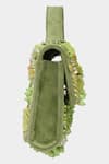 Aanchal Sayal_Green Bead Gulf Crystal Embellished Bag_Online_at_Aza_Fashions