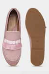 Shop_Aanchal Sayal_Pink Stone Isla Loafers _at_Aza_Fashions