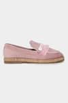 Buy_Aanchal Sayal_Pink Stone Isla Loafers _Online_at_Aza_Fashions