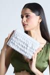 Buy_Tasna_White Pearl Drop Tassel Embellished Sling Bag _at_Aza_Fashions