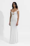 Buy_Deme by Gabriella_White Sweetheart Emelia Cut-out Dress 