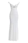 Deme by Gabriella_White Sweetheart Emelia Cut-out Dress _Online