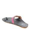 Buy_The Madras Trunk_Grey Plain Haiku Ruhi Contrast Braided Kolhapuri Flats 