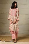 Saundh_Piya Embroidered Yoke Kurta With Pant _at_Aza_Fashions