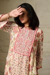 Buy_Saundh_Piya Embroidered Yoke Kurta With Pant 