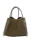 Buy_TROV_Brown Rings Zoe Tote Bag With Wallet _at_Aza_Fashions