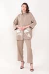 Buy_Linen Bloom_Brown 100% Linen Plain Pant _at_Aza_Fashions