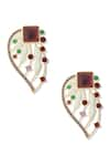 Buy_Shazé_Multi Color Stones Gabrielles Wings Embellished Dangler Earrings _Online_at_Aza_Fashions