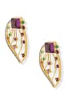 Shop_Shazé_Multi Color Stones Gabrielles Wings Embellished Dangler Earrings _Online_at_Aza_Fashions