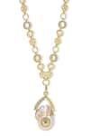 Buy_Shazé_Gold Plated Stones Charis Embellished Pendant Necklace 