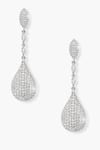 Buy_Shazé_Silver Plated Stone Aurora Studded Drop Earrings 