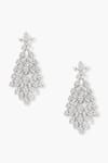 Buy_Shazé_Silver Plated Stone Mesmeric Studded Leafy Cascade Earrings _Online_at_Aza_Fashions