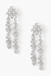 Shop_Shazé_Silver Plated Stone Firefly Floral Studded Drop Earrings _Online_at_Aza_Fashions