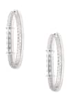 Buy_Shazé_Silver Plated Stone Titanias Touch Embellished Hoops _Online_at_Aza_Fashions