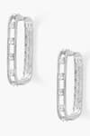 Shop_Shazé_Silver Plated Stone Moonstars Embellished Square Hoops _Online_at_Aza_Fashions