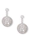 Shazé_Silver Plated Stones Forest Ball Embellished Earrings _Online_at_Aza_Fashions