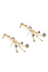 Buy_Shazé_Gold Plated Stone Moonlight Sonata Bead Embellished Earrings 