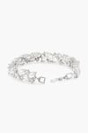 Shop_Shazé_Silver Plated Stone Calla Leaf Carved Bracelet _Online_at_Aza_Fashions