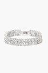 Shazé_Silver Plated Stone Evernova Floral Carved Cutwork Bracelet _Online_at_Aza_Fashions