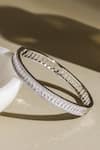 Shop_Shazé_Silver Plated Stone Ursa Studded Bangle _at_Aza_Fashions