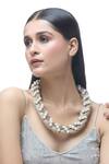 Buy_Just Shradhas_Brown Embellished Choker Necklace _Online_at_Aza_Fashions