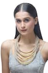 Shop_Just Shradha's_Brown Jute Choker Necklace _Online_at_Aza_Fashions