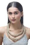 Buy_Just Shradhas_Brown Natural Stone Embellished Choker Necklace _Online_at_Aza_Fashions