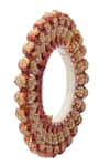 Shop_Just Shradha's_Red Pearls Embellished Bangle _Online_at_Aza_Fashions