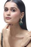 Buy_Just Shradha's_Multi Color Natural Stone Embellished Earrings _at_Aza_Fashions