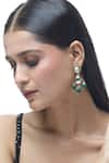 Just Shradha's_Multi Color Natural Stone Embellished Earrings _at_Aza_Fashions