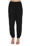 Buy_Payal Singhal_Black Mukaish Georgette Embroidered Floral Notched Kaftan With Jogger Pant 