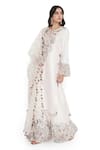 Shop_Payal Singhal_Ivory Dupion Silk Embroidered Floral Notched Kurta Palazzo Set _Online_at_Aza_Fashions