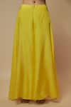 Buy_Keith Gomes_Yellow Silk Organza Embellished Sequin Square High-low Tunic With Palazzo _Online_at_Aza_Fashions