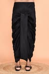 Buy_Arihant Rai Sinha_Black Kurta Silk Embroidered Yoke Metallic Stripe With Dhoti Pant _Online_at_Aza_Fashions