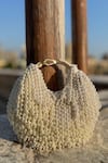 Shop_Aloha by PS_White Pearl Tassel Embellished Bag _at_Aza_Fashions