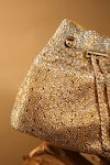 Shop_Aloha by PS_Gold Swarovski Bejeweled Crystal Embellished Bucket Bag _Online_at_Aza_Fashions