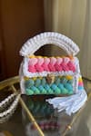 Buy_BIJIT_Multi Color Cotton Yarn Braided Rainbow Sling Bag With Strap _at_Aza_Fashions