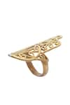 Samyukta Singhania_Gold Plated Pure Brass Human Ring _Online_at_Aza_Fashions