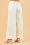 Shop AK-OK White Cotton Cut Work Distressed Pant Online at Aza Fashions Shop_AK-OK_White Cotton Cut Work Distressed Pant _Online_at_Aza_Fashions