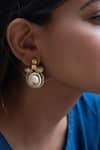 Buy_Do Taara_Gold Plated Kundan Embellished Earrings _at_Aza_Fashions