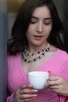 Buy_Do Taara_Multi Color Natural Stone Embellished Layered Necklace _at_Aza_Fashions