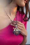 Do Taara Multi Color Victorian Embellished Long Pendant Necklace Online at Aza Fashions Do Taara_Multi Color Victorian Embellished Long Pendant Necklace _Online_at_Aza_Fashions