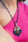 Buy Do Taara Multi Color Victorian Embellished Long Pendant Necklace Online at Aza Fashions Buy_Do Taara_Multi Color Victorian Embellished Long Pendant Necklace _Online_at_Aza_Fashions