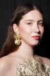 Buy_Gaurish bespoke jewellery_Gold Plated Stone Wander Embellished Earrings _at_Aza_Fashions