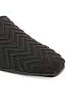 NR BY NIDHI RATHI_Black Embellished Chevron Loafers_Online_at_Aza_Fashions