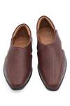 Shop_NR BY NIDHI RATHI_Brown Textured Loafers _at_Aza_Fashions