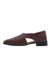 Buy_NR BY NIDHI RATHI_Brown Textured Loafers _Online_at_Aza_Fashions