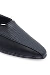 Buy_NR BY NIDHI RATHI_Black Textured Tapered Toe Loafers _Online_at_Aza_Fashions