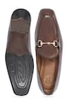 Buy_NR BY NIDHI RATHI_Brown Buckle Detail Loafers 